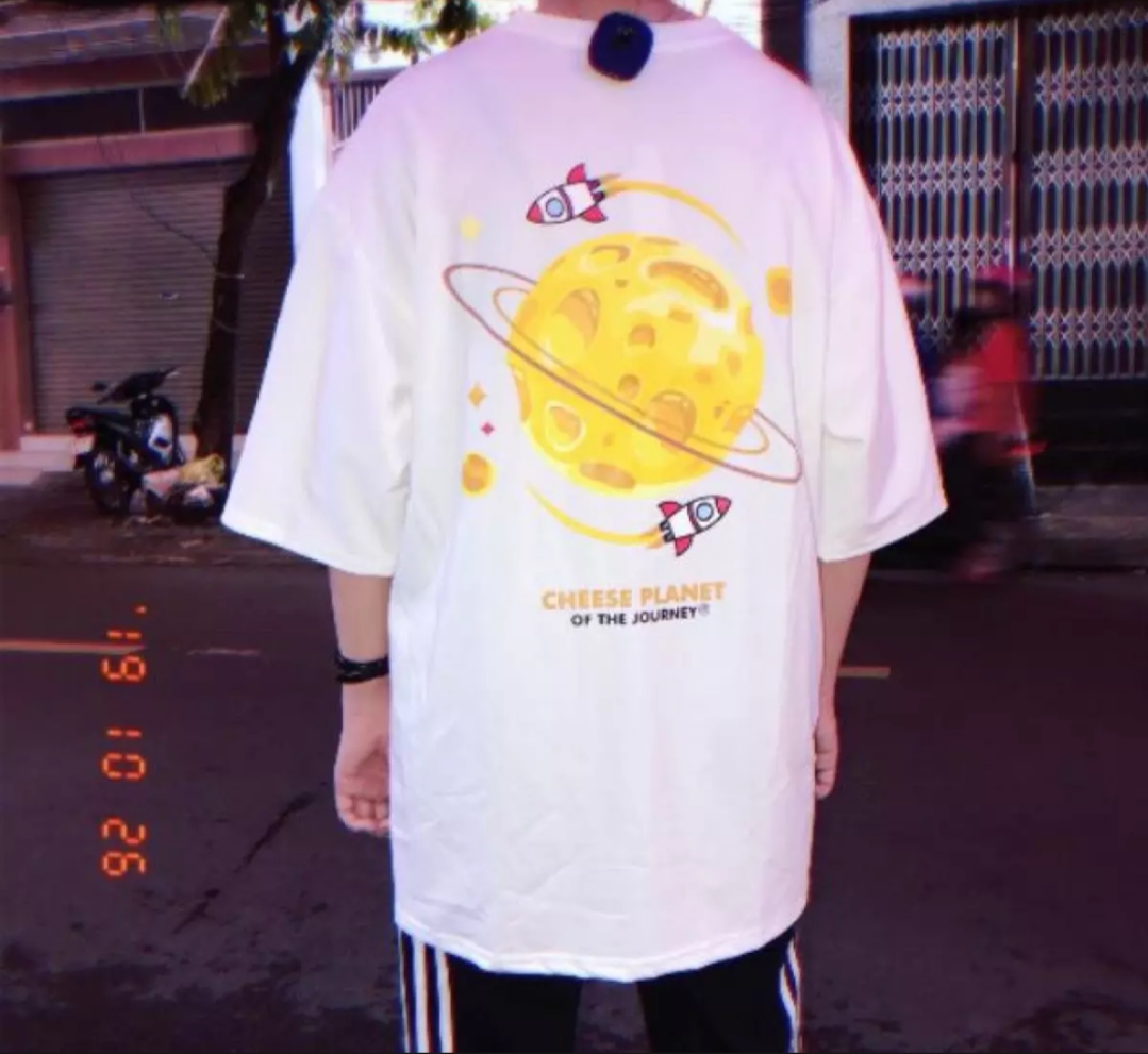 [HCM]Áo thun nam nữ form rộng in hình Hành Tinh Vàng độc đẹp vải dày mịn mát