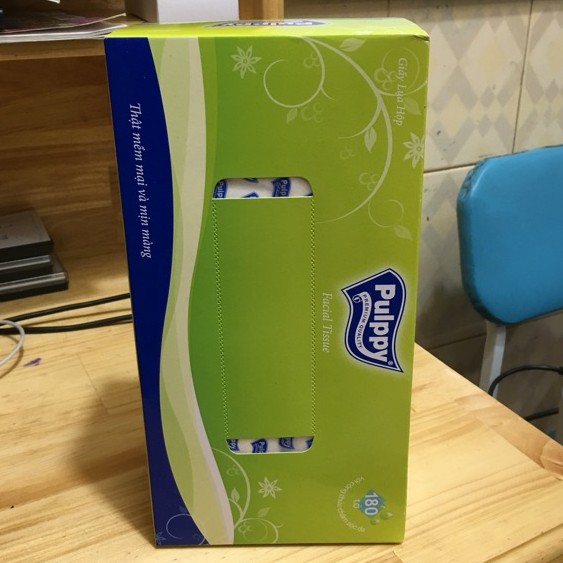 Khăn giấy lụa Pulppy hộp 180 tờ