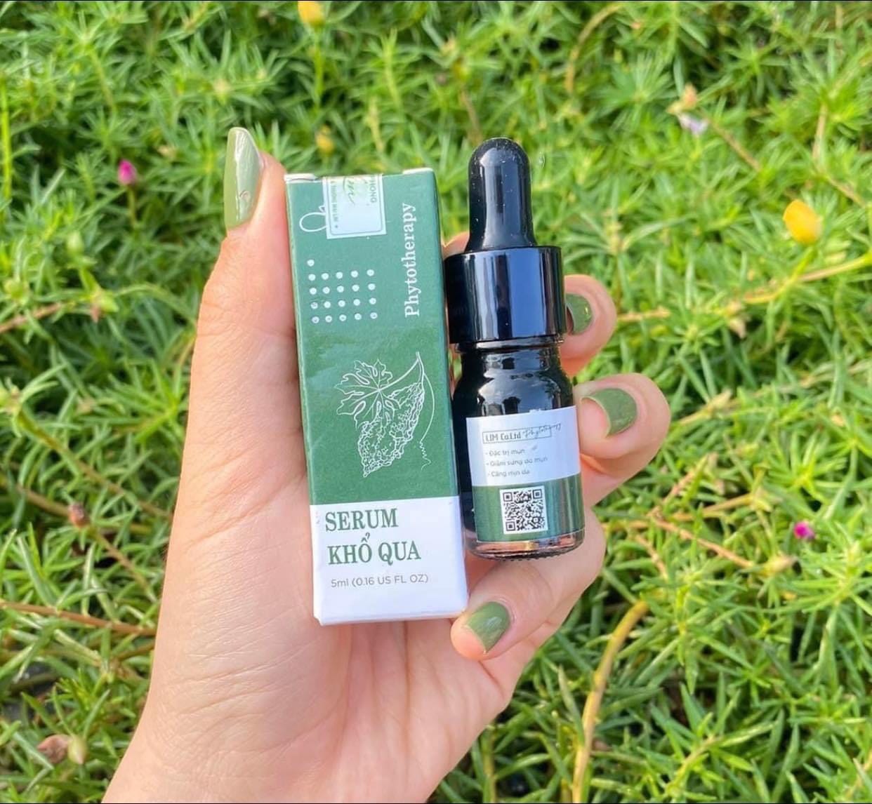 Combo serum khổ qua lim, bột khổ qua lim mướp đắng - 100% từ thiên nhiên