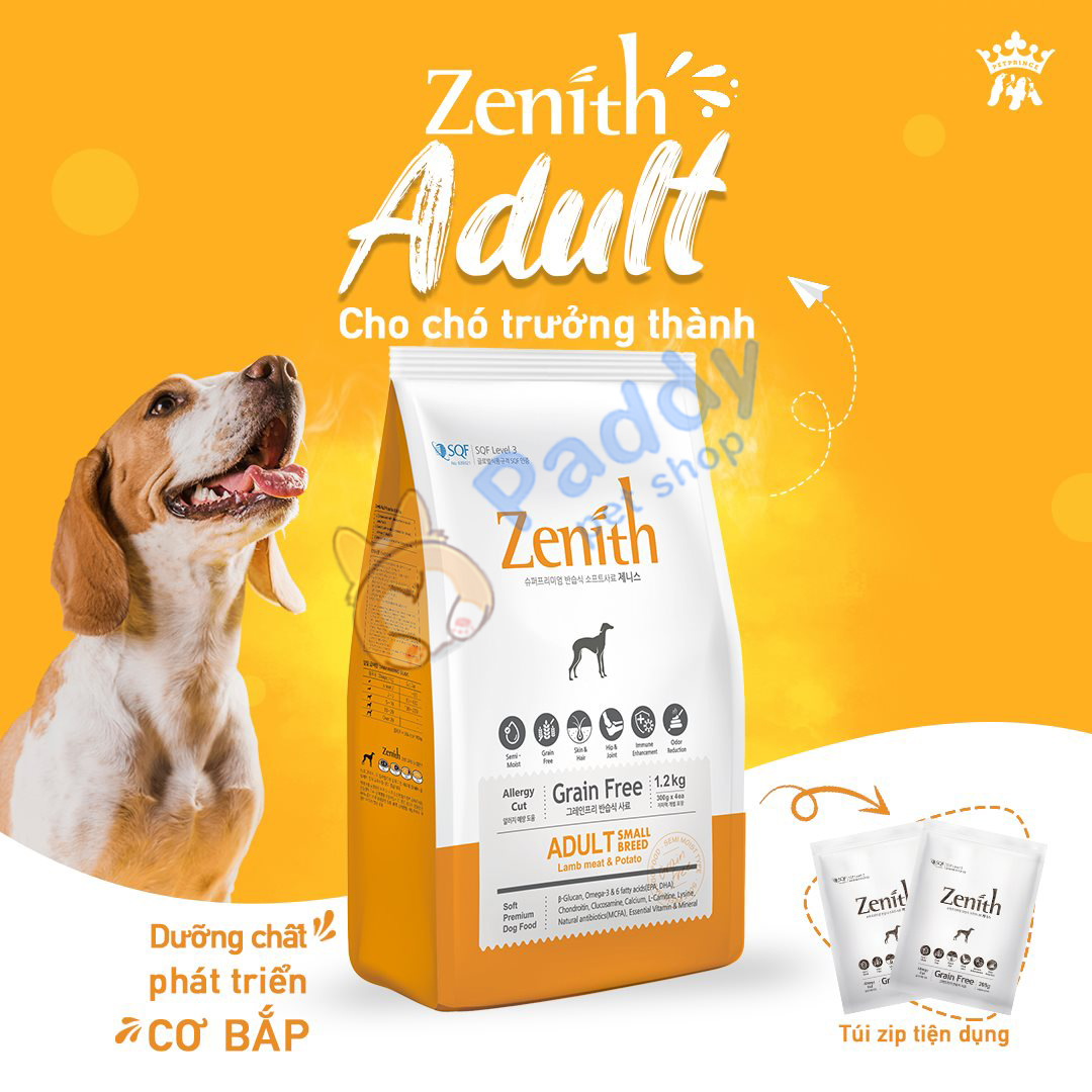 Hạt Mềm Cho Chó Trưởng Thành Zenith Adult Original