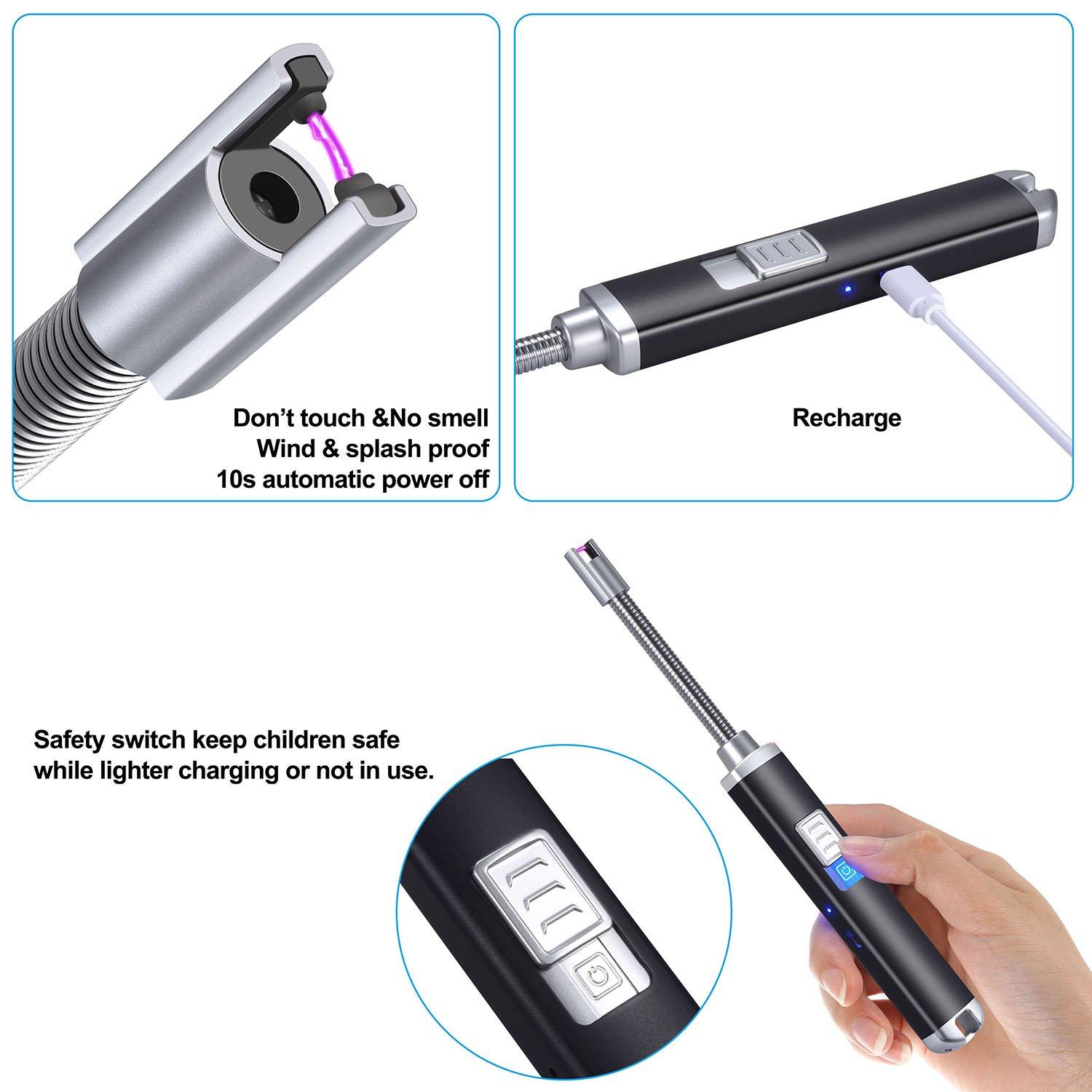 Euro Quality - BẬT LỬA ĐIỆN 360 ĐỘ SẠC USB