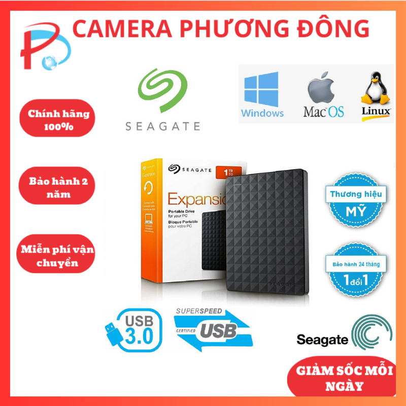 Ổ cứng di động 1tb seagate expansion usb 3.0 - ổ cứng di động seagate 500gb - bảo hành 24 tháng