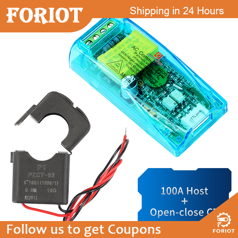 Foriot Original Multi-function Ac Digital Voltage Current Power Test Module 80-260v 0-100a Voltmeter Ammeter Tester Current Watt Meter Pzem-004