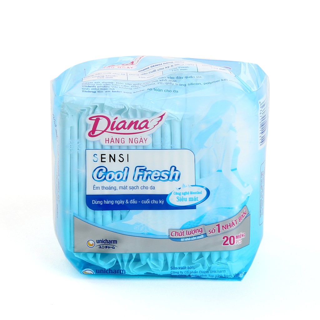 [HCM]Bvs Diana Hàng Ngày Cool Fresh 20 - 40 (Gói 20 miếng)