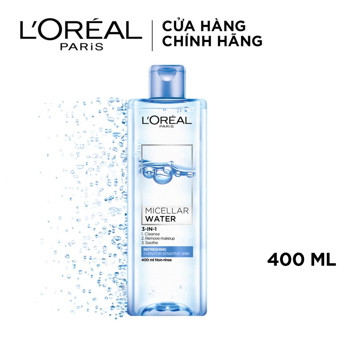 >> SO SÁNH GIÁ NƯỚC TẨY TRANG TƯƠI MÁT L’OREAL MICELLAR 400ML (STORE 5871,5873) | Shopee Lazada Sendo Tiki 53 Nước tẩy trang L'Oreal Paris Micellar Water tươi mát 95ml - 400ml (xanh dương nhạt)