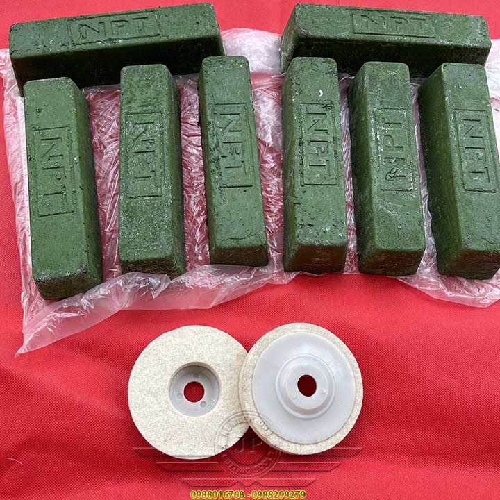 Lơ sáp xanh đánh bóng Inox siêu gương 1kg/1 viên