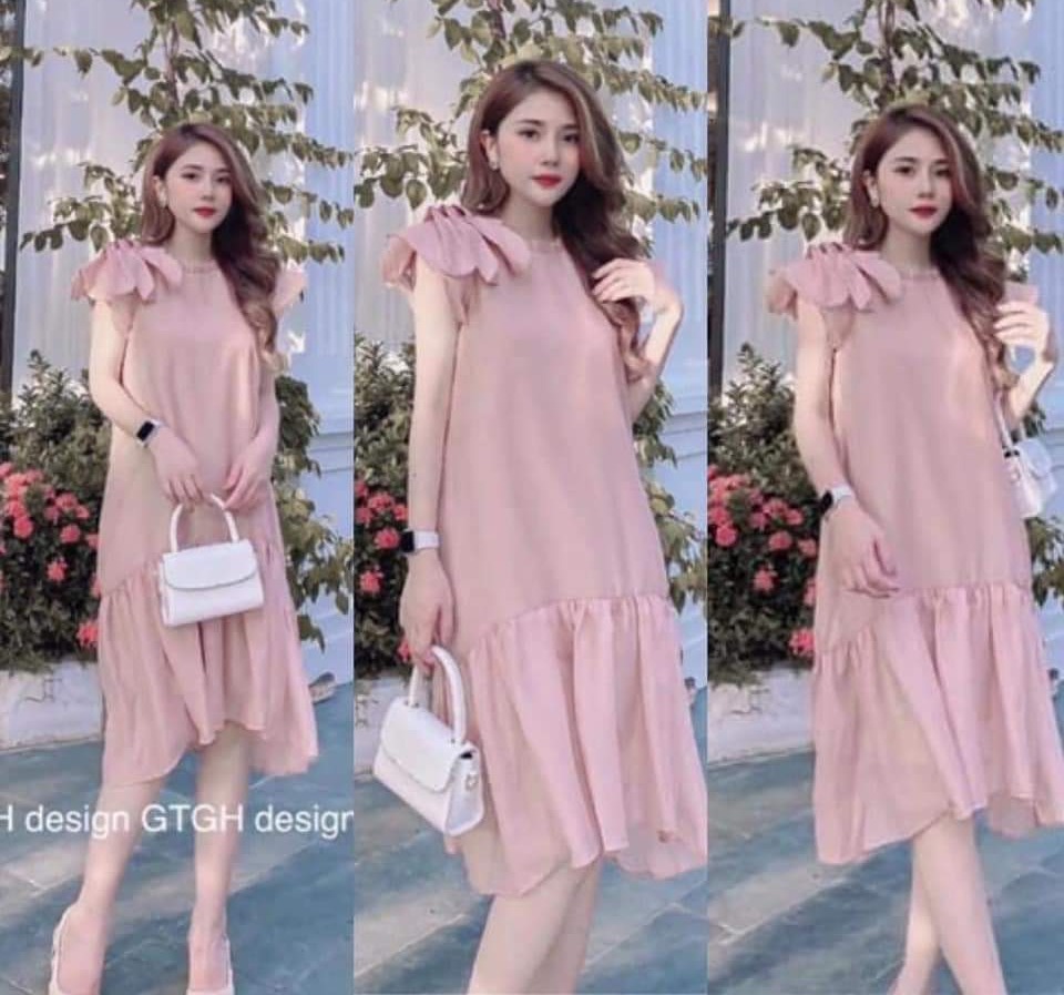 đầm bầu dáng suông