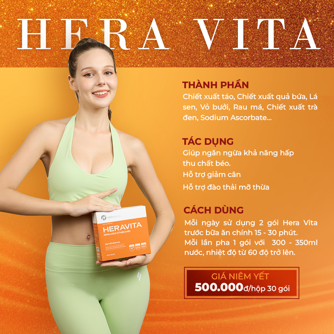 [MẪU MỚI] Giảm cân Hera Vita - Giảm cân Hera Plus chính hãng
