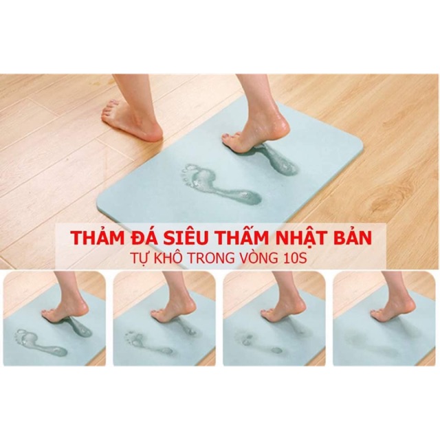 Thảm đá siêu thấm nước cao cấp Nhật Bản hàng hot 2021
