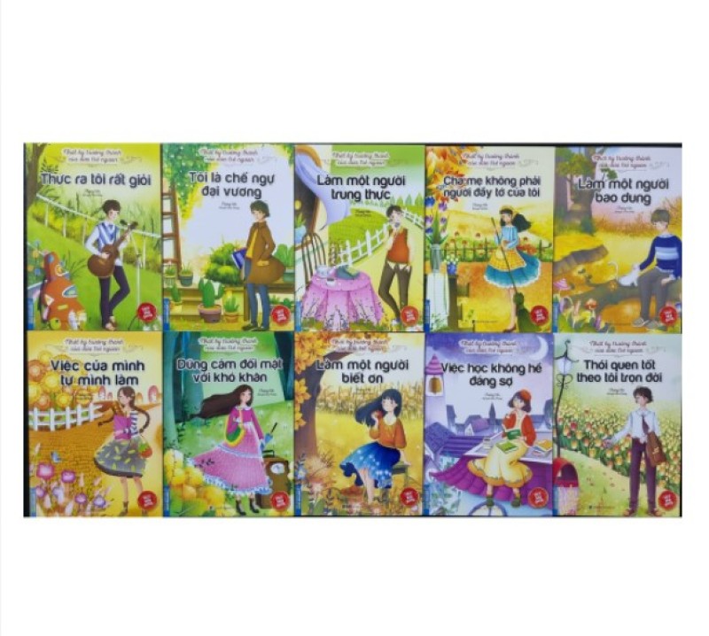Bộ Sách Nhật ký trưởng thành của đứa trẻ ngoan, Bộ sách nhật ký trưởng thành trọn bộ 10 cuốn dành cho trẻ từ 6 tuổi đến 12 tuổi