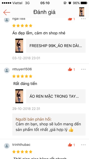 Áo Ren Mặc Trong Váy Tay Dài (Đen, Trắng)