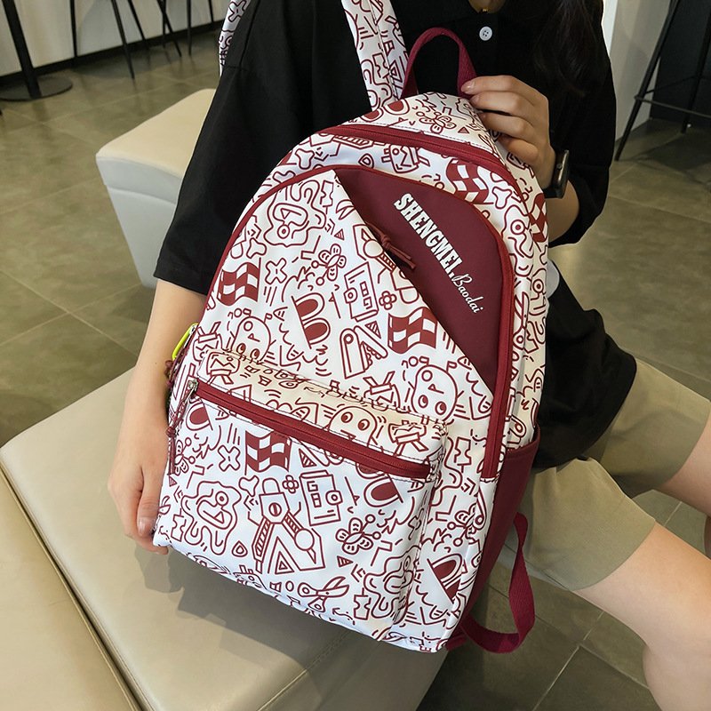 Balo ulzzang kẻ caro đi học học sinh sinh viên Hàn Quốc cao cấp chống nước Lemone BL292