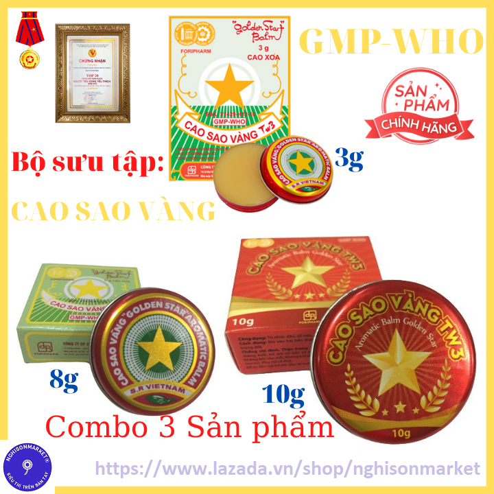 Bộ dầu cù là cao sao vàng chính hãng tw3
