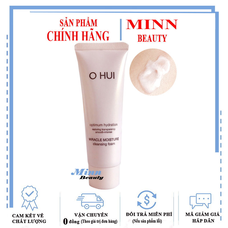 Sữa Rửa Mặt Dưỡng Ẩm Ohui Miracle Moisture Cleansing Foam 40ml