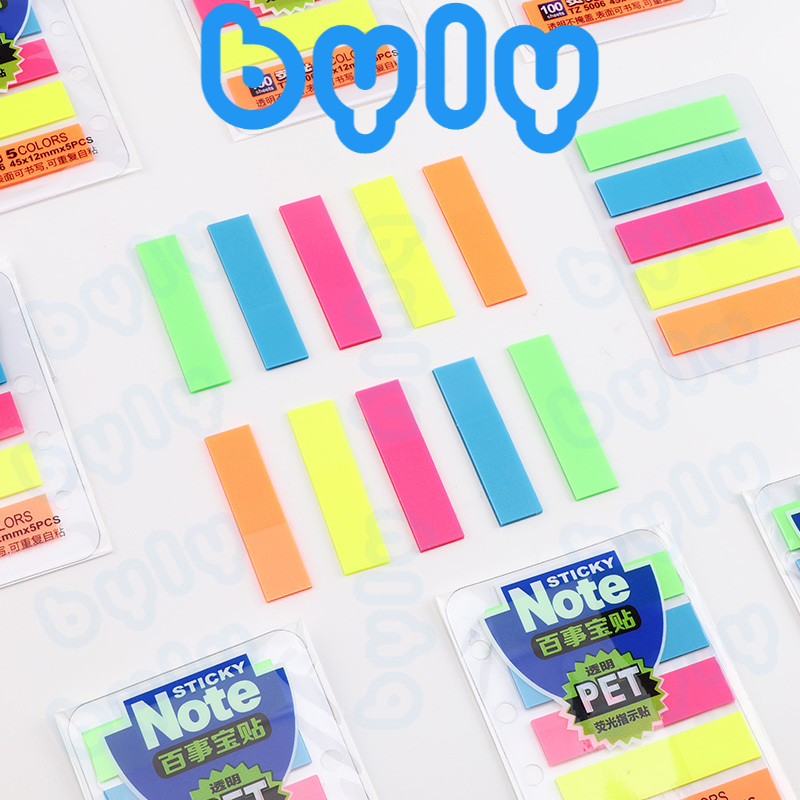 Ship hỏa tốc - Sticky Note pet phân trang Baoke - 100 sheets TZ5006 - TZ5007 - ByLy Store