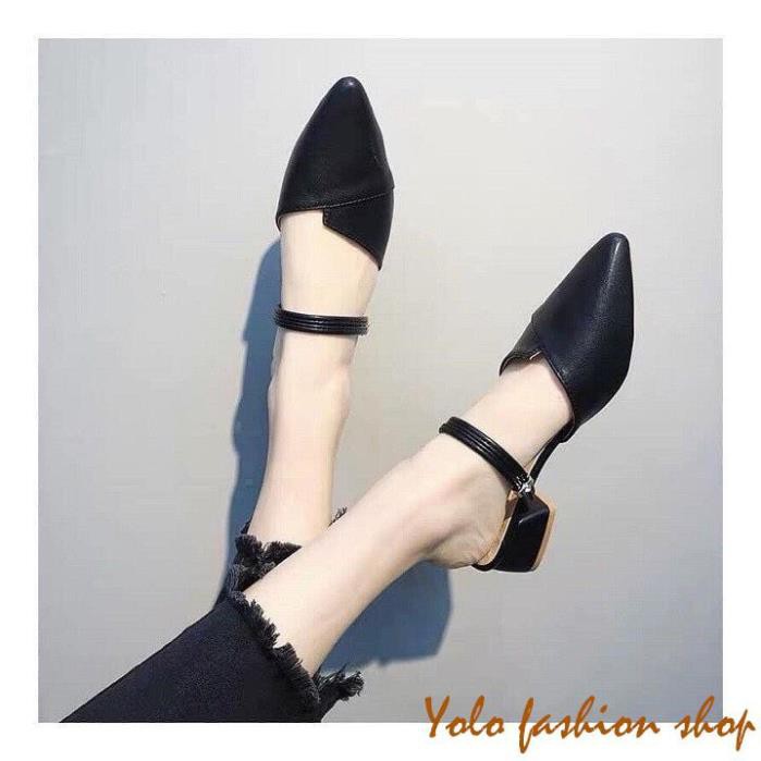 Giày sục búp bê nữ vá mũi siêu xinh-SU11