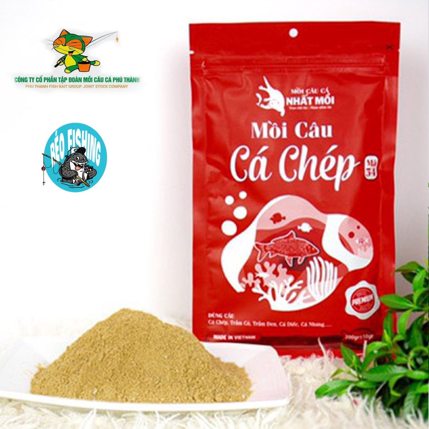 Mồi câu cá Phú Thành chuyên chép mã 54 ( gói đỏ mới )