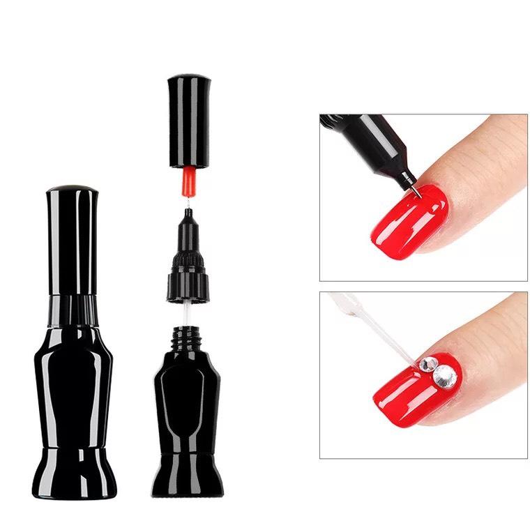 Combo 1 hộp đá gắn móng + 1 chai gel đính đá