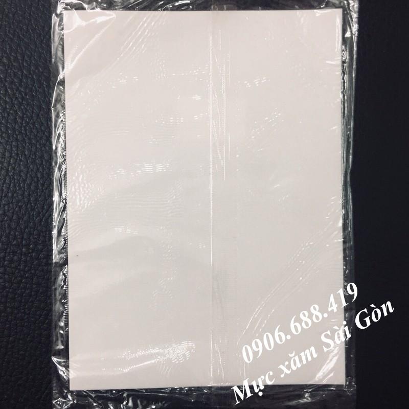 [HCM](5 miếng) Da giả xăm trơn trắng 19x14.5cm