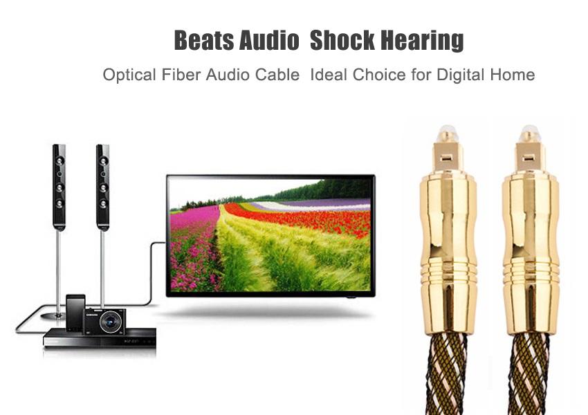 Dây cáp quang Audio mạ vàng độ dài tùy chọn ( 0,5m 1m 1,5m 2m 3m 5m 10m 15m )
