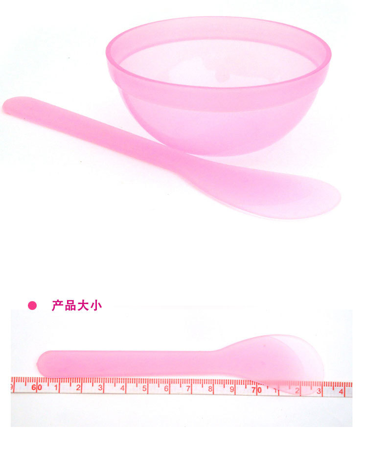 Bộ chén muỗng nhựa trộn mask