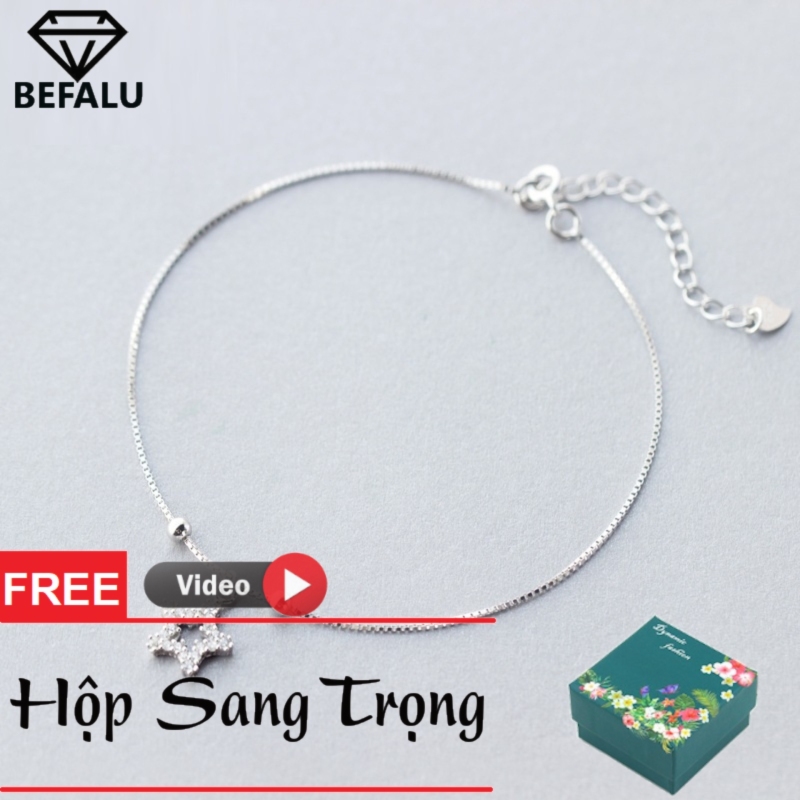 Lắc Chân Nữ Bạc Thật 925 Phong Cách Hàn Quốc LC02 - BEFALU