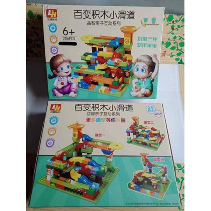 Bộ xếp hình cầu trượt LEG.O