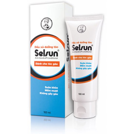 Bộ sản phẩm chống gàu Selsun (Dầu gội Selsun 100ml+Dầu xã dưỡng tóc Selsun 100ml)