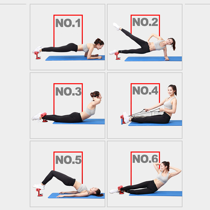 Dụng cụ tập cơ bụng đa năng có đế hút chân không