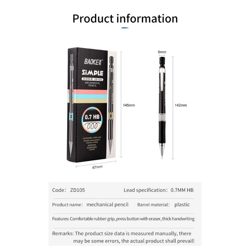 [HCM]Bút chì kim ZD105 ngòi 0.7mm