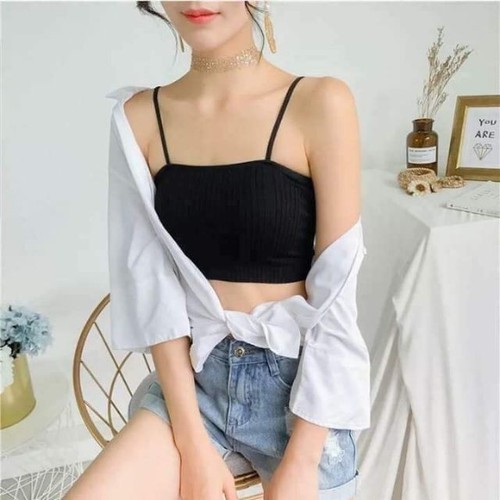 Áo 2 dây lửng croptop nâng ngực