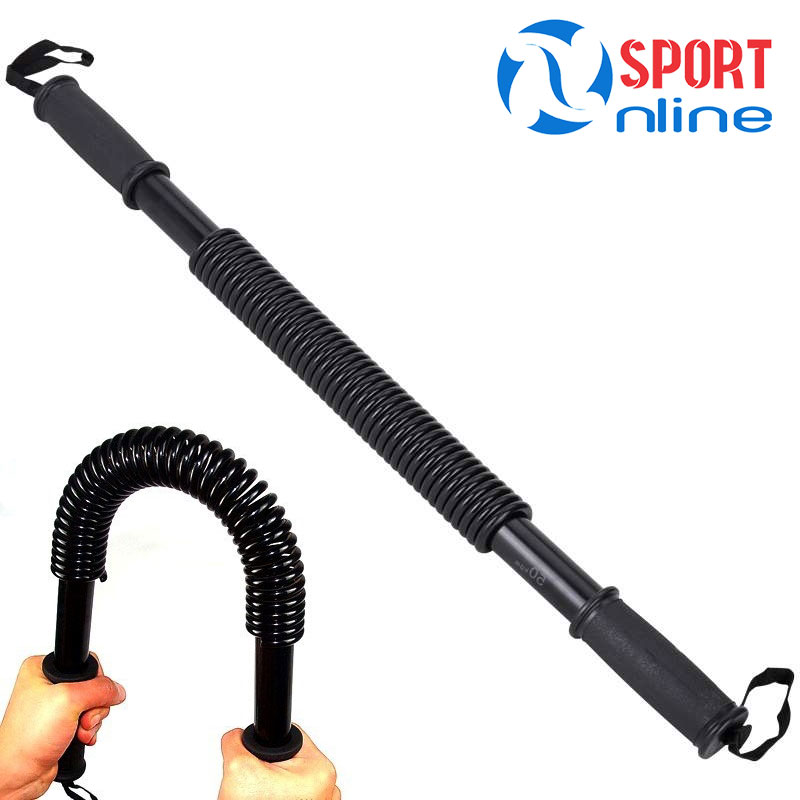 Gậy bẻ tập cơ tay ngực bụng loại lực 20-kg - thanh bẻ lò xo - gậy lò xo tập gym đàn hồi tốt - dụng cụ tập cơ tay cơ bụng tập gym - dụng cụ tập cơ bụng - dụng cụ tập bụng