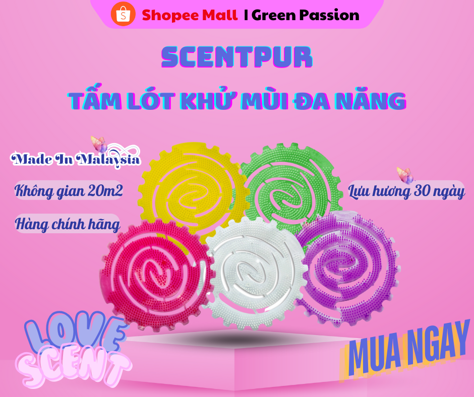 Tấm lót khử mùi đa năng ScentPur