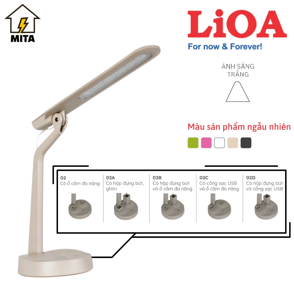 Đèn bàn LED kiểu dọc LiOA - MITA