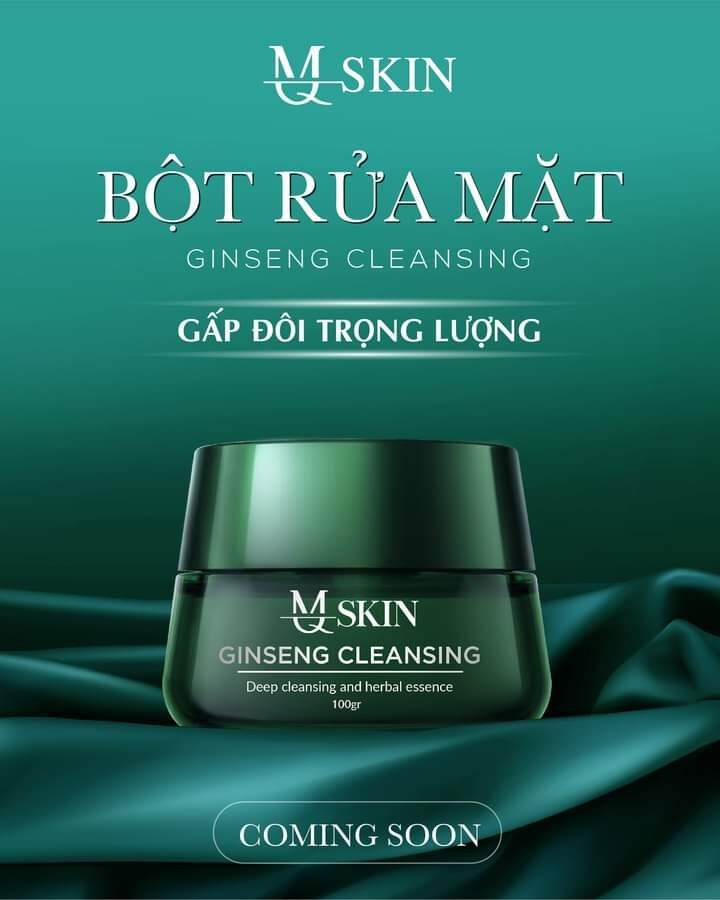 Bột rửa mặt nhân sâm MQ Skin - Hộp 100g