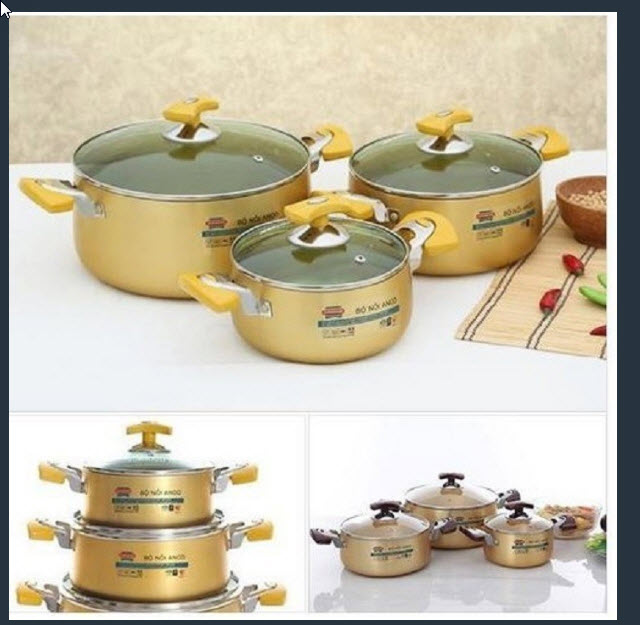 bộ nồi sunhouse - sh 6634