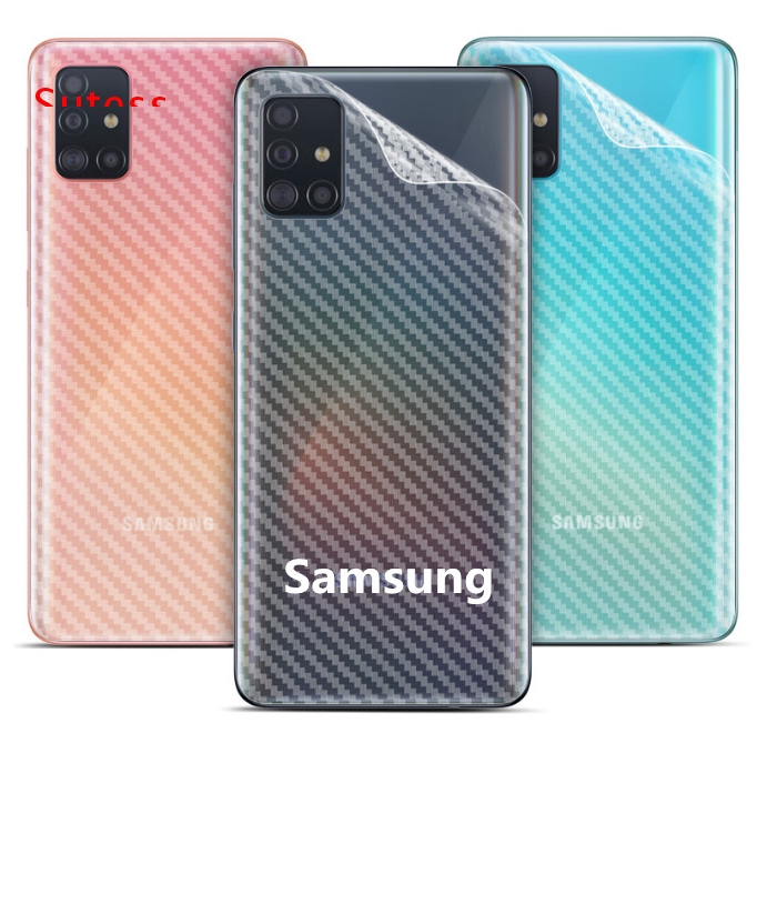 Bộ 3 tấm dán lưng mặt sau vân Carbon 3D chống xước cho điện thoại Samsung Galaxy A31, Samsung Galaxy A51, Samsung Galaxy A71