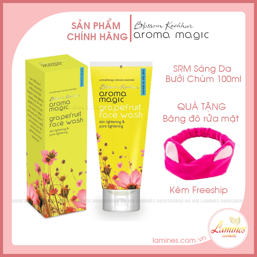 Sữa rửa mặt aroma magic chiết suất bưởi, lô hội dành cho da hỗn hợp | aromamagic grapefruit face wash - 100ml