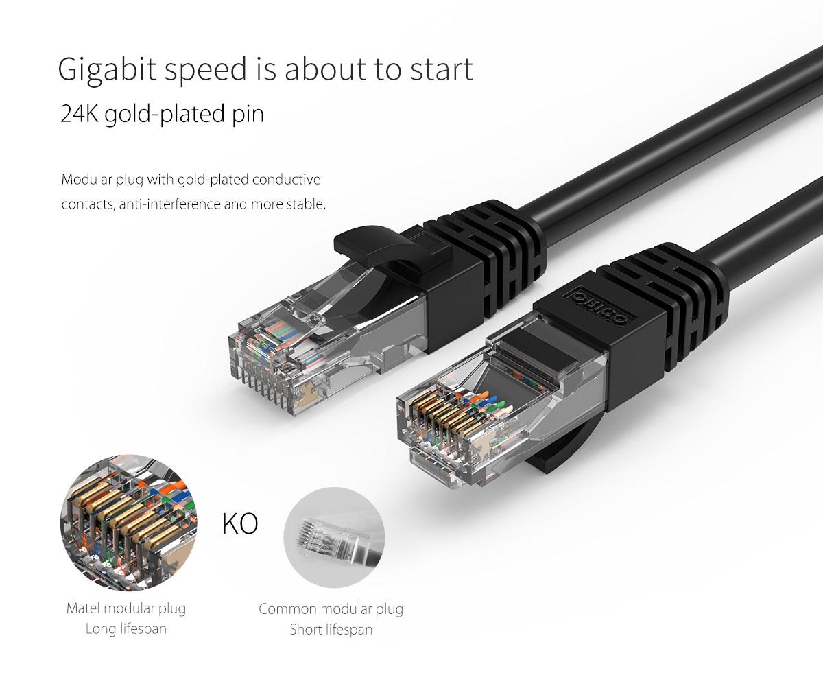 Dây Cáp Mạng Orico PUG-C6-20 CAT6 (2 mét)