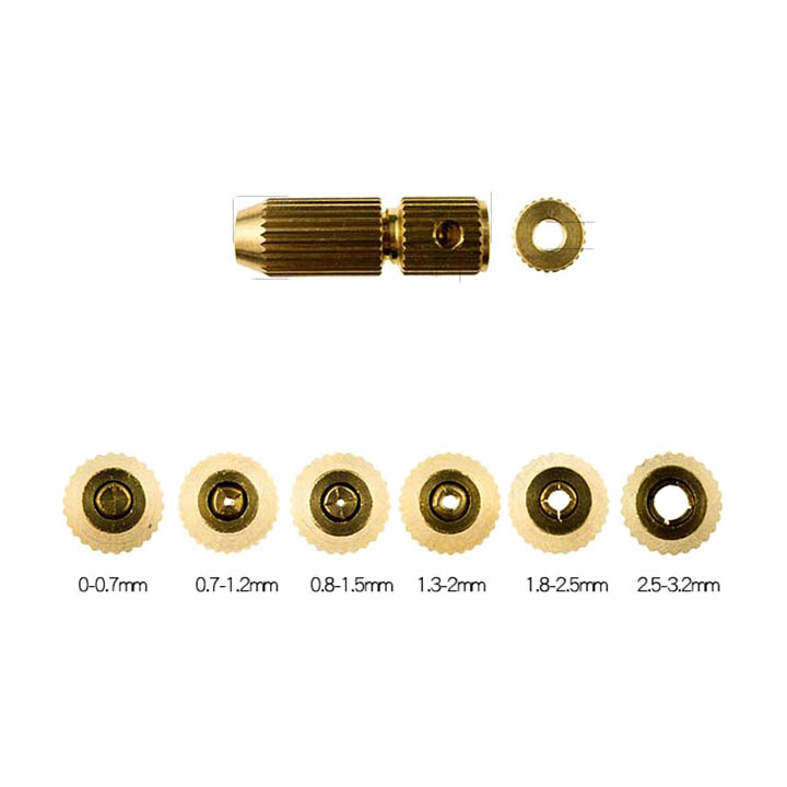 Đầu Kẹp Mũi Khoan Mini Trục 2mm - 2,3mm - 3mm