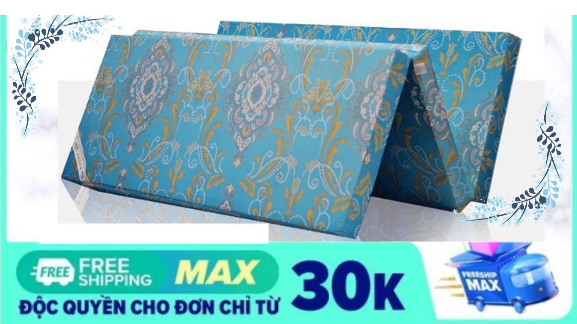 Nệm pe gấp 3 @ CAO CẤP 1MX2MX3CM ( GỌN - NHẸ - TIỆN DÙNG - GIAO MÀU NGẪU NHIÊN )