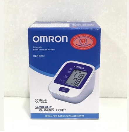 Máy đo huyết áp bắp tay omron hem - 8712 bh 5 năm chính hãng