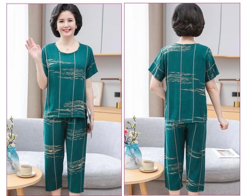 Bộ quần áo mặc nhà trung niên cho mẹ