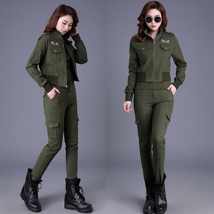 [HCM]COMBO ÁO QUẦN KHOÁC KAKI LÍNH LOGO CÁNH