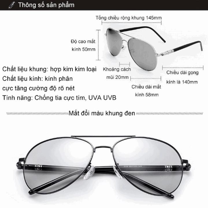 IT Smart - Kính râm đổi màu có thể dùng cả ngày và đêm
