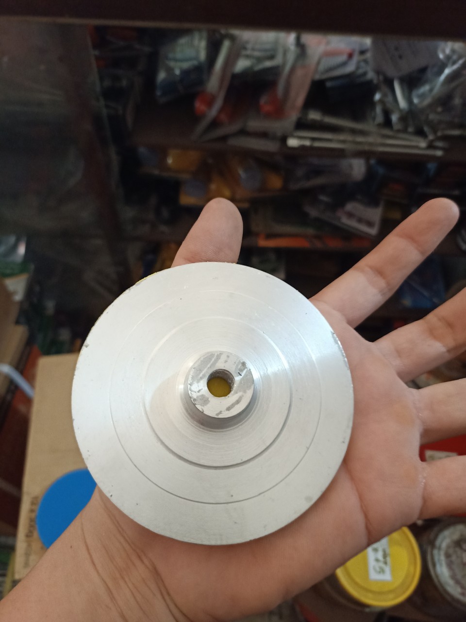 Đế chà nhám nhôm 1 tấc