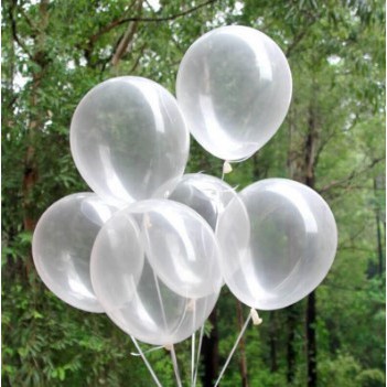 Bong bóng sinh nhật Trong Suốt 10'' (25cm) Thái Lan