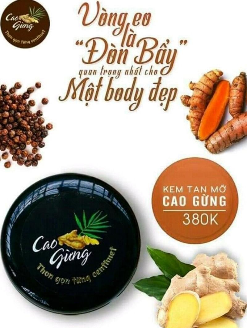 Bộ Gel Tan Mỡ Cao Gừng + Đai Nịt Bụng Cao Cấp (Mẫu mới)