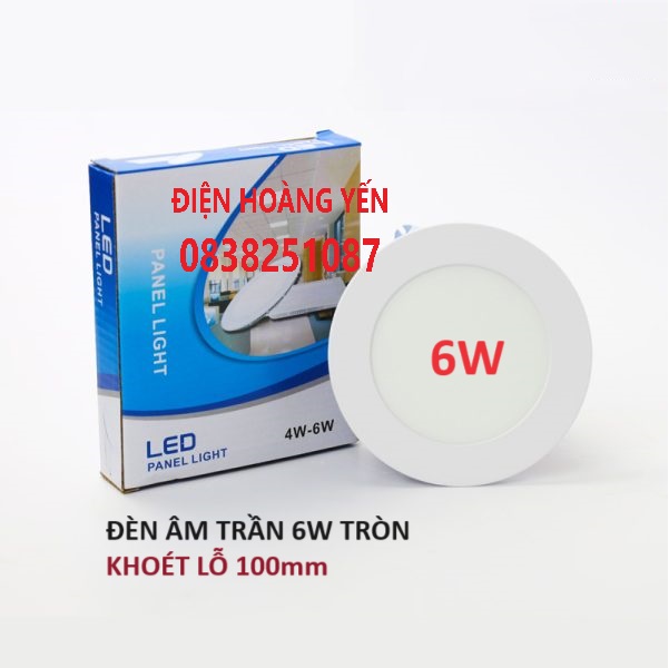 Bóng đèn led âm trần downlight 6W 9W tròn