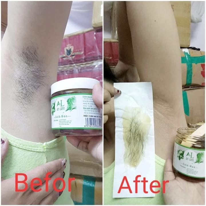 Que và Giấy Wax Lông ( 50 tờ giấy wax và 2 que gỗ )